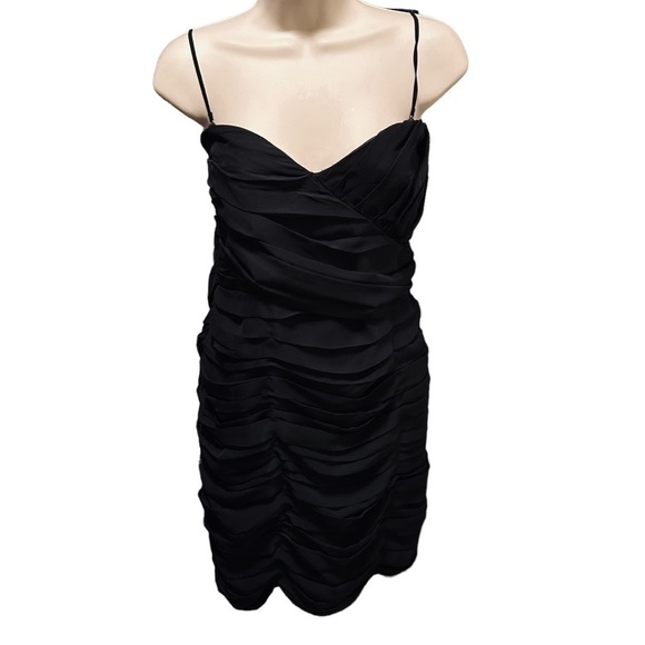 Walter Baker Dresses & Skirts - Nwt Walter Baker Strapless Ruched Chiffon Sweetheart Little Black Dress Large